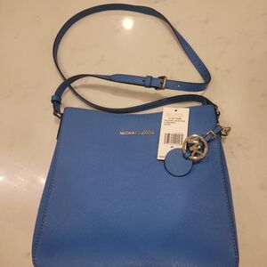 Michael Kors Jet Set Travel Large Messenger Bag Blue